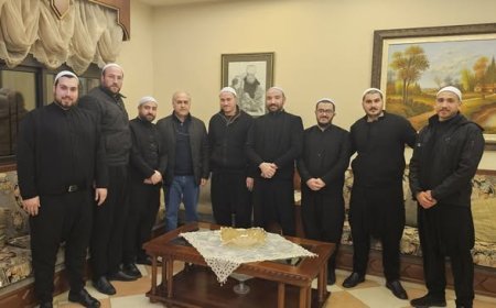 زيارة  المرجع الروحي الشيخ ابو فايز امين مكارم