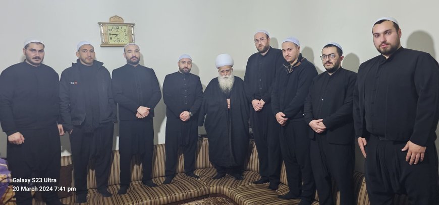 زيارة  المرجع الروحي الشيخ ابو فايز امين مكارم