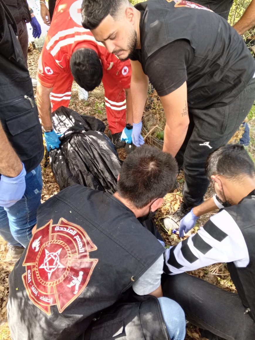 انتشال جثة في منطقة الشويفات